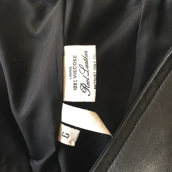 SOLD Laurence Toy genuine leather pencil skirt - Picture 10 of 11